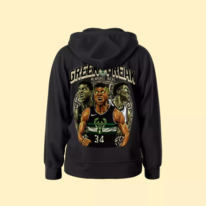 Giannis Green Freak - Hoodie - Unisex - Print on back