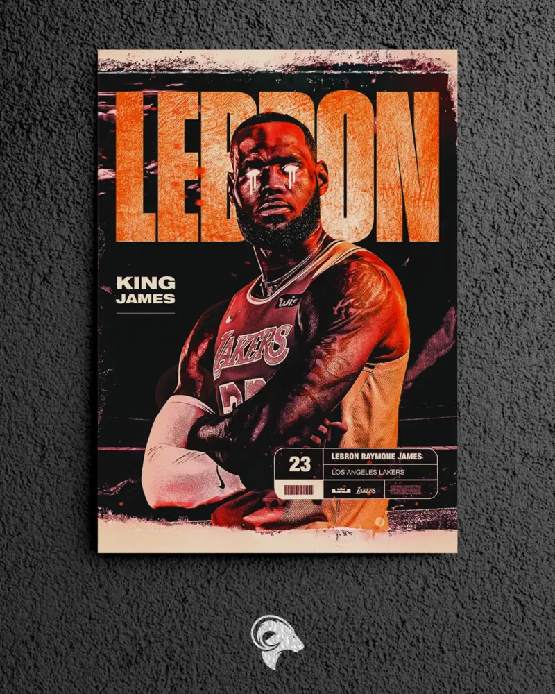 Lebron James Metal Poster