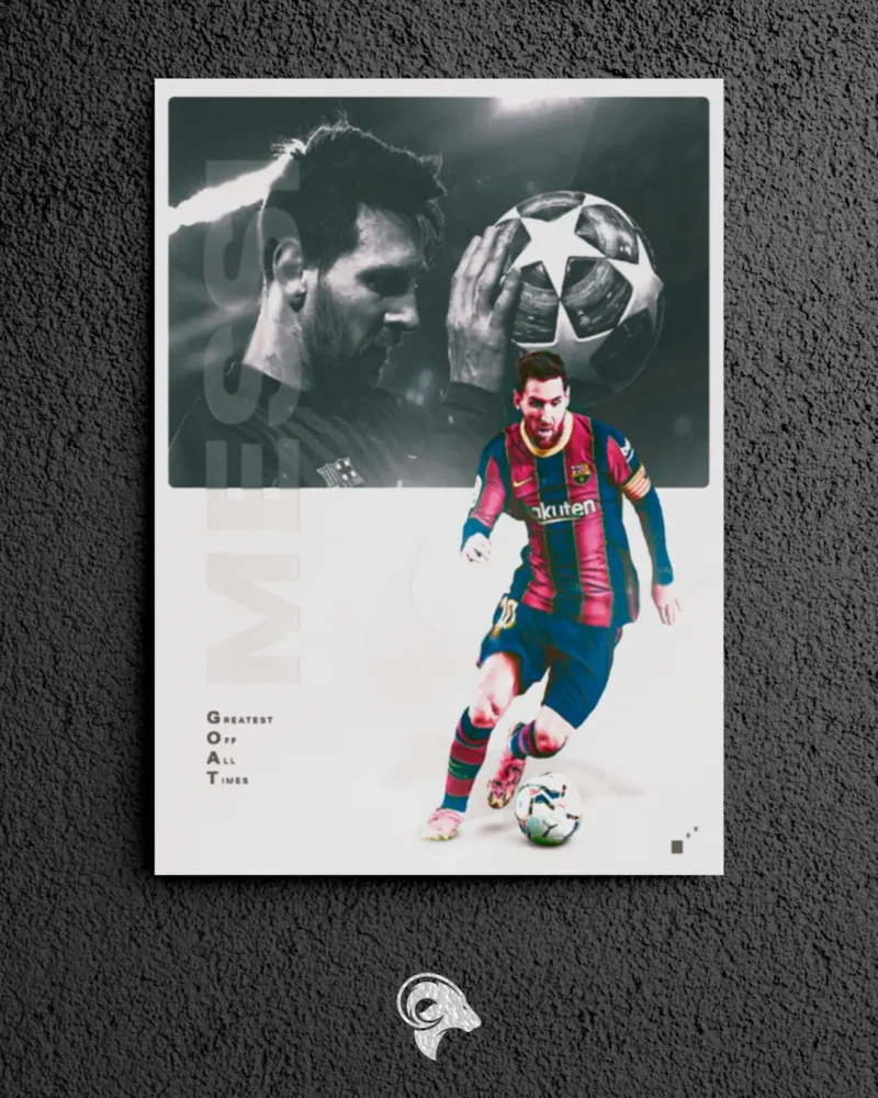 Messi V2 - Metal Poster