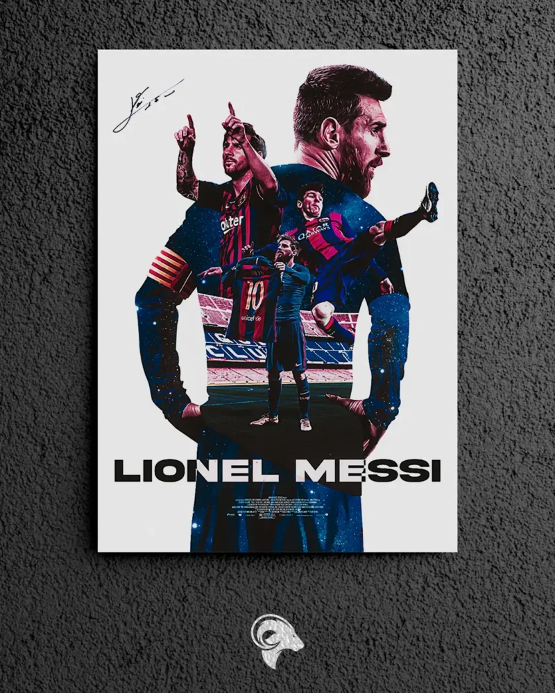 Messi - Metal Poster