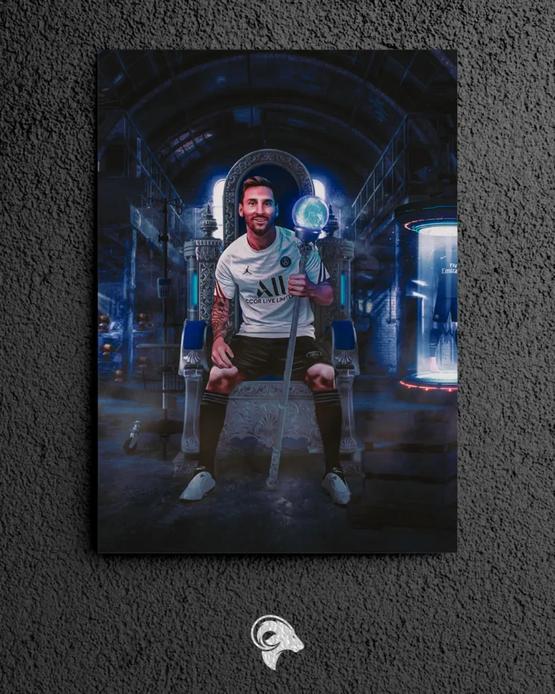 Messi V3 - Metal Poster