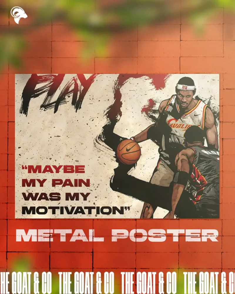 Lebron James Metal Poster V3