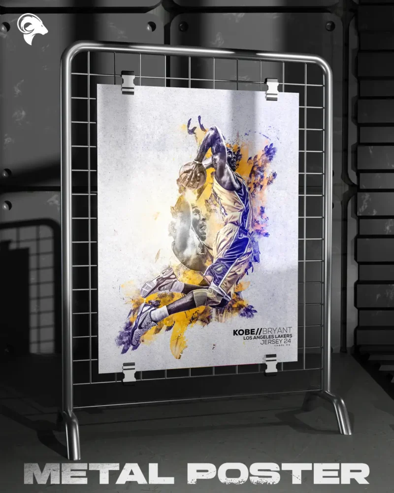 Kobe Bryant Metal Poster