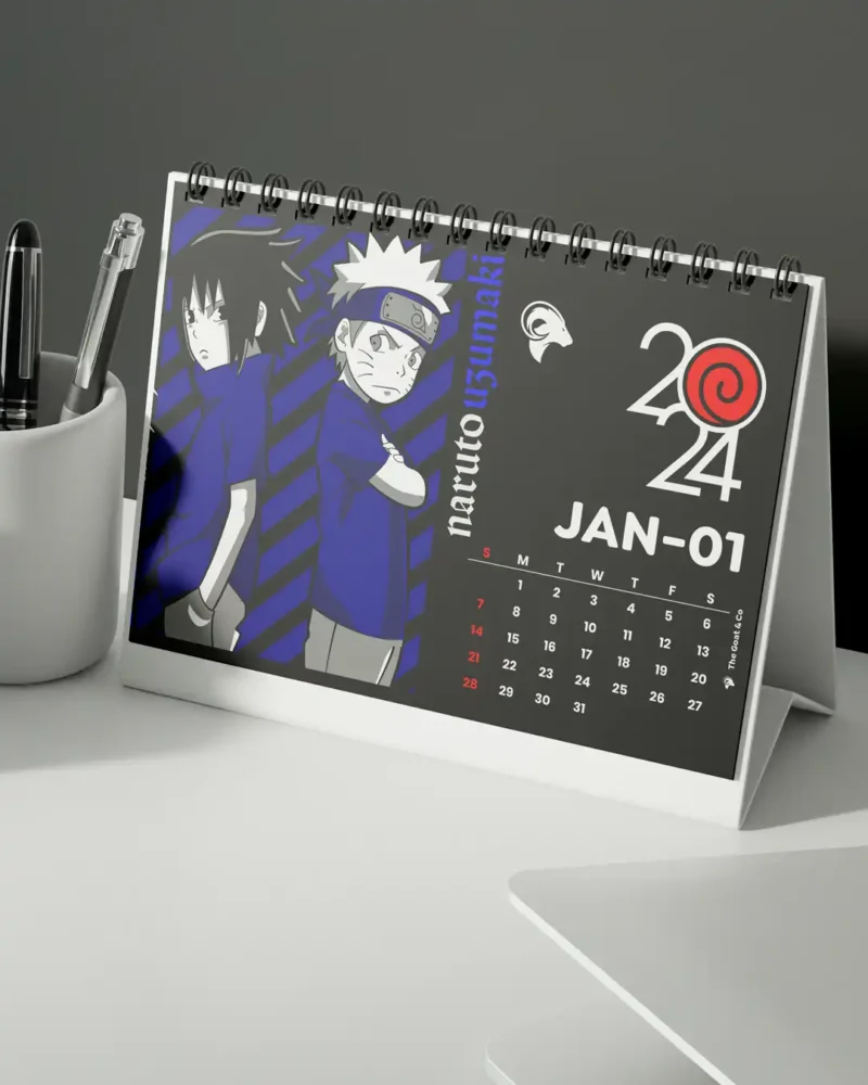 Naruto 2024 Desk Calendar