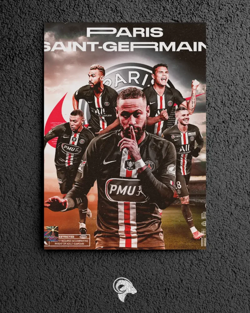 Neymar V4 - Metal Poster