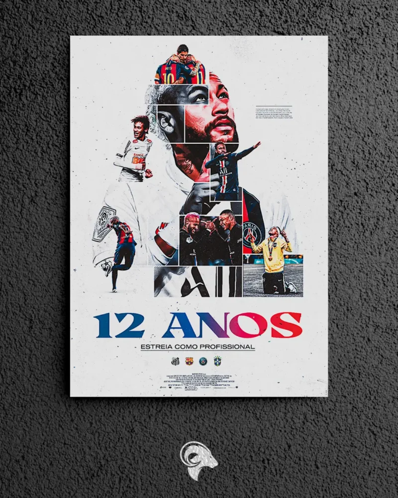 Neymar V2 - Metal Poster