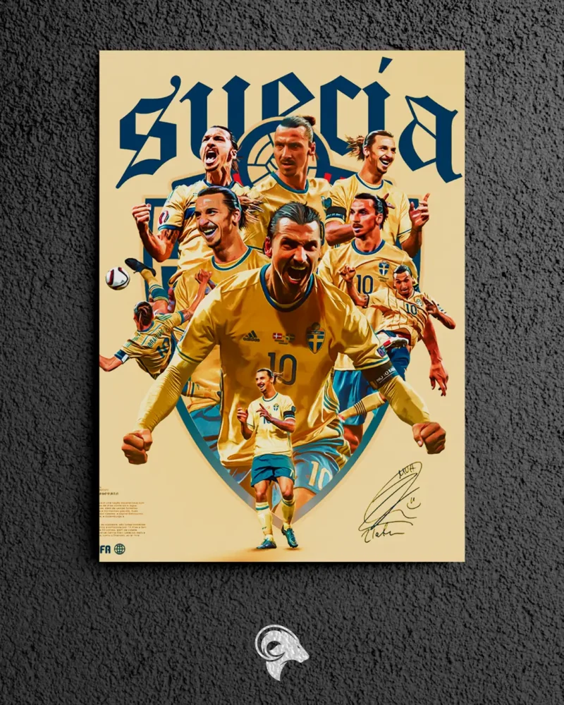 Zlatan Ibrahimovic - Metal Poster