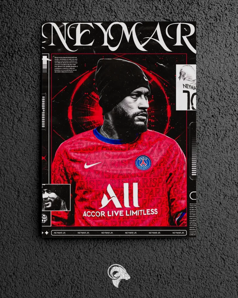 Neymar V5 - Metal Poster